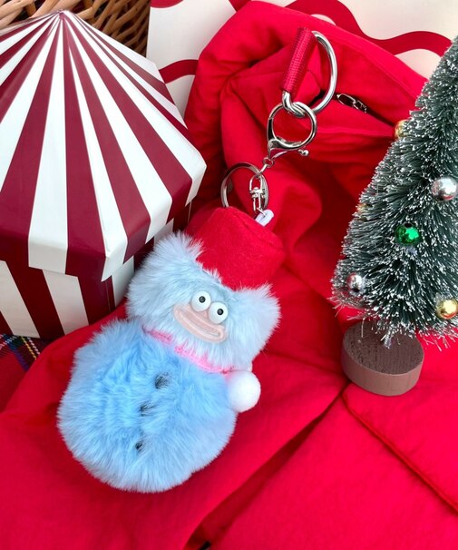 BIG雪だるまモンスターぬいぐるみキーホルダー