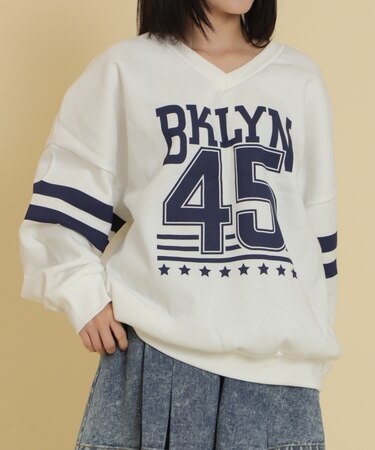 BKLYNナンバービッグスウェット