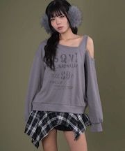 チェックヘムグラフィックワンショルダー