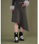 ベルト付きヘムスカート