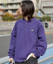 ショートドロストヘンリーネックプルオーバー