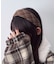 Lチェックワイドカチューシャ