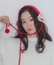 ハートニットイヤーマフ