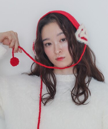 ハートニットイヤーマフ