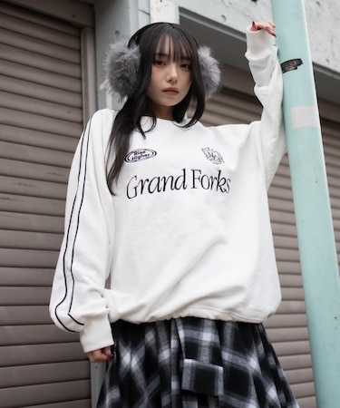 ショートドロストラインプルオーバー