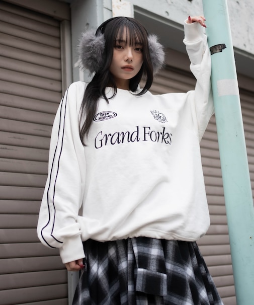 ショートドロストラインプルオーバー