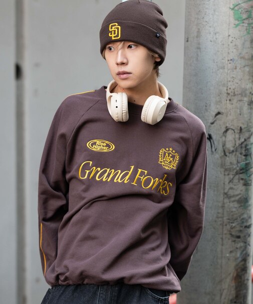 ショートドロストラインプルオーバー