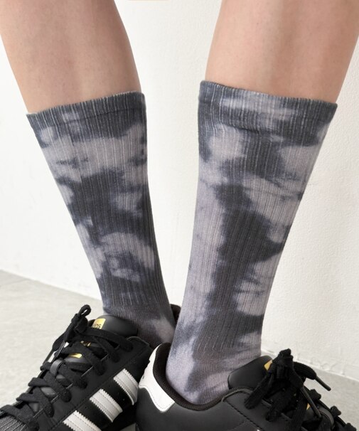 タイダイプリントソックス