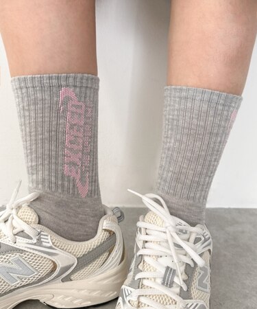 EXCEEDロゴリブソックス