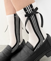 サイドラインリボンソックス