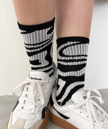 マーブル柄ソックス