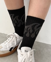 ファイヤー柄ソックス