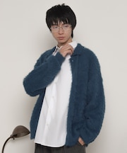 フェザーニットボタンシャツ