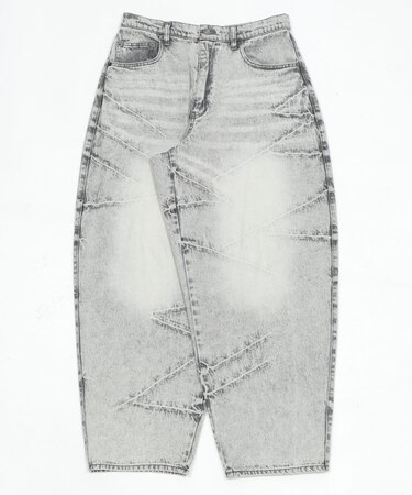 バルーンスラッシュデニムパンツ