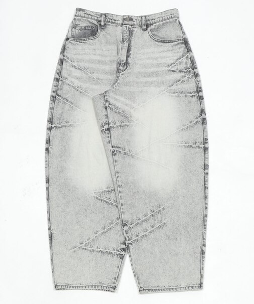 バルーンスラッシュデニムパンツ