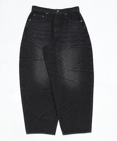 バルーンスラッシュデニムパンツ