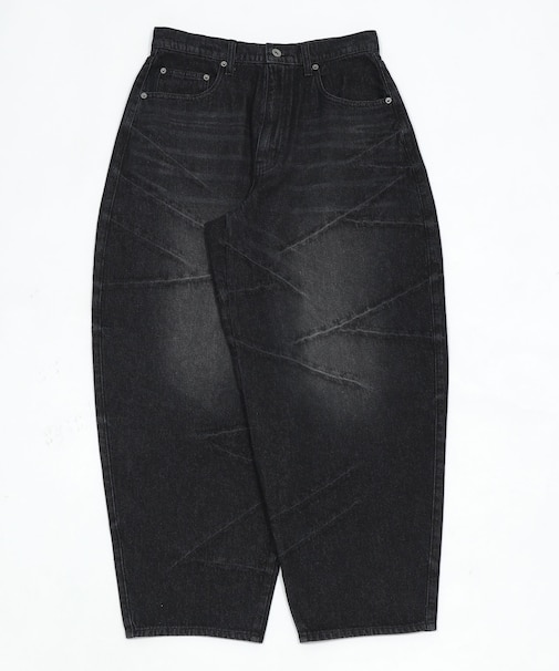 バルーンスラッシュデニムパンツ