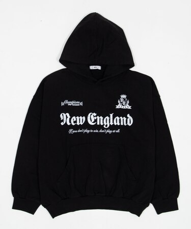 グラフィックバルーンクロップドプルパーカー