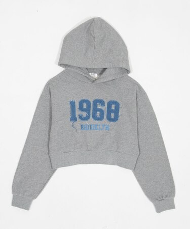 グラフィックショートプルパーカー