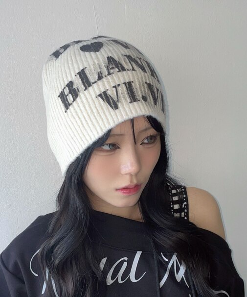 ロゴスプレープリントビーニー