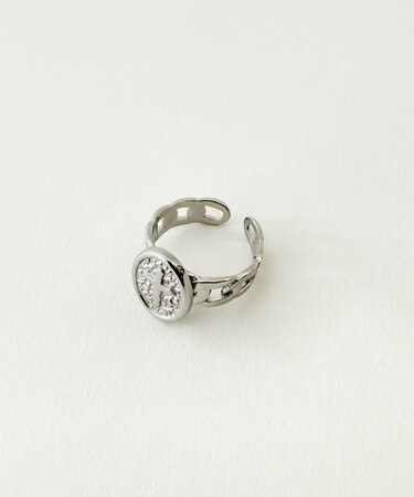 Lステンレスモチーフリング1