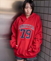 グラフィックビッグプルパーカー