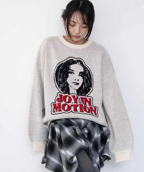 グラフィックニットプルオーバー｜ウィゴーの通販｜&mall（アンド