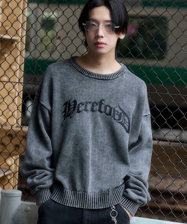 ブリーチニットグラフィックプルオーバー