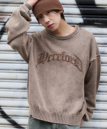 ブリーチニットグラフィックプルオーバー