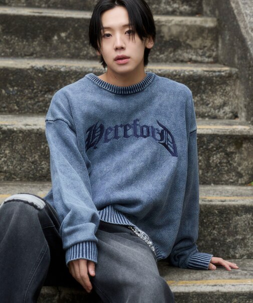 ブリーチニットグラフィックプルオーバー