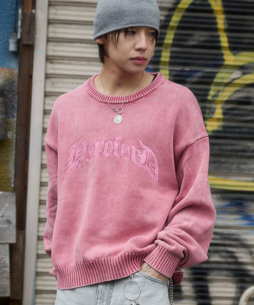 ブリーチニットグラフィックプルオーバー