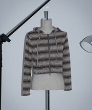 ボーダーグラデーションパーカー