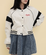 ワンポイントバイカラースタジャン