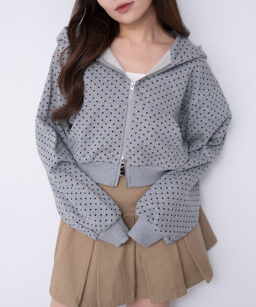 ショートZIPパーカー