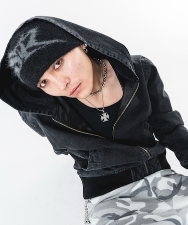 リップストップフードブルゾン