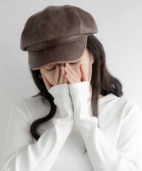 ヴィンテージPUキャスケット｜ウィゴーの通販｜&mall（アンドモール