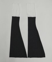 シアー切替デザインレッグカバー