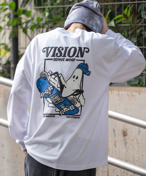 別注VISIONゴーストスケーターグラフィックT(LS)
