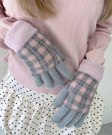 チェックデザイングローブ