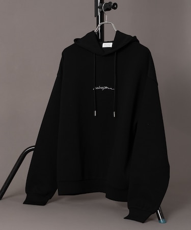 ワンポイントプルパーカー