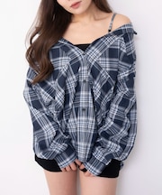 2WAYオフショルシャツ