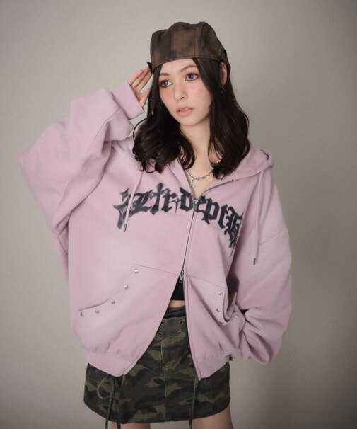 グラフィックZIPパーカー