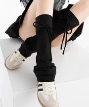 レースアップデザインレッグカバー