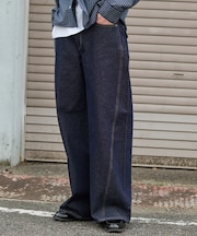 カバーフィットフラップデニムパンツ