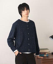 ネップクルーネックカーディガン