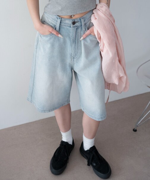 デニムハーフパンツ