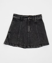 デニムフレアミニスカート