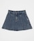 デニムフレアミニスカート