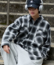 オンブレチェックシャツ(LS)