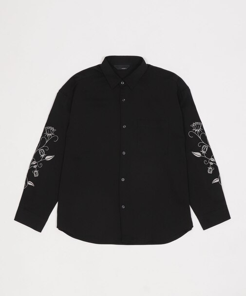 ルーズ袖刺繍シャツ